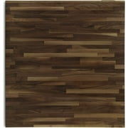CONSDAN Butcher Block Counter Top, Walnut Solid Hardwood Countertop, Wood Slabs for Kitchen, Reversible, Both Side Polished, Prefinished with Food-safe Oil, 1.5" Thickness, 12"x25"