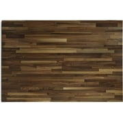 CONSDAN Butcher Block Counter Top, Walnut Solid Hardwood Countertop, Wood Slabs for Kitchen, Reversible, Both Side Polished, Prefinished with Food-safe Oil, 1.5 Thickness, 60x36
