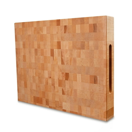 CONSDAN Cutting Board, Hard Maple Butcher Block, End Grain, 20x15 Inch, 2.25 thickness