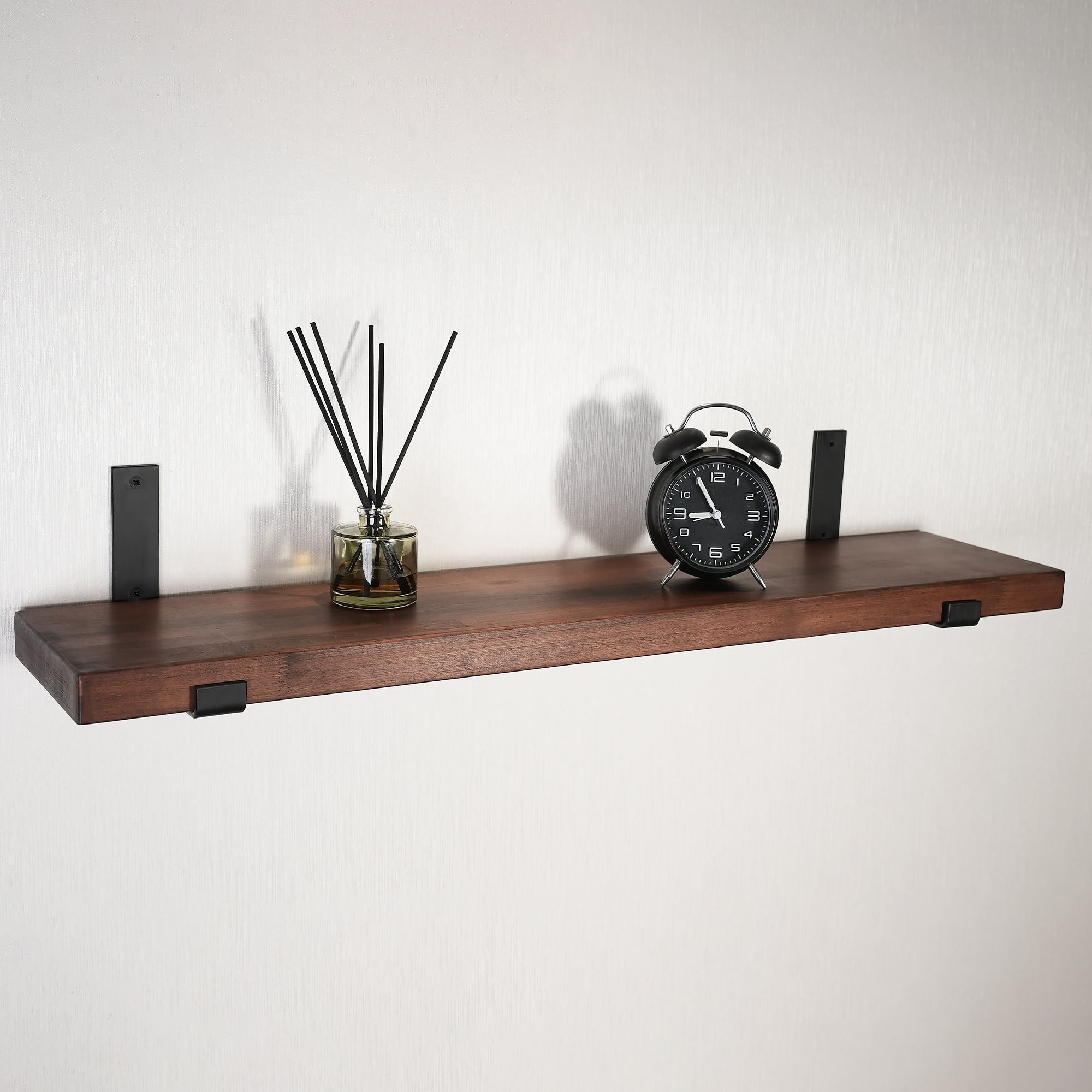 CONSDAN Floating Shelves, USA Grown Hardwood, Wall Shelves for Bedroom, Bathroom, Living Room, Kitchen 24x7.5x1.5 in