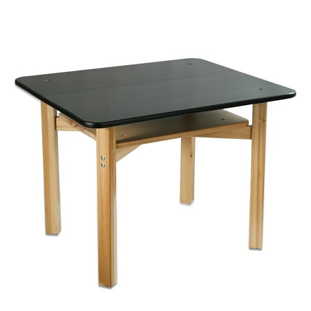 CONSDAN Kids Table, Toddler Table, USA Grown Solid Poplar Hardwood Activity Table for Arts, Crafts, Homework, Meals Time