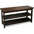 thumbnail image 1 of CONSDAN Shoe Bench Rack for Entryway, USA Grown Hickory Shoe Rack Bench, Wooden Bench with Shoe Storage for Entryway, Entrance Hallway, Bedroom, Living Room, 3-Tier, Extra-Large, 1 of 7
