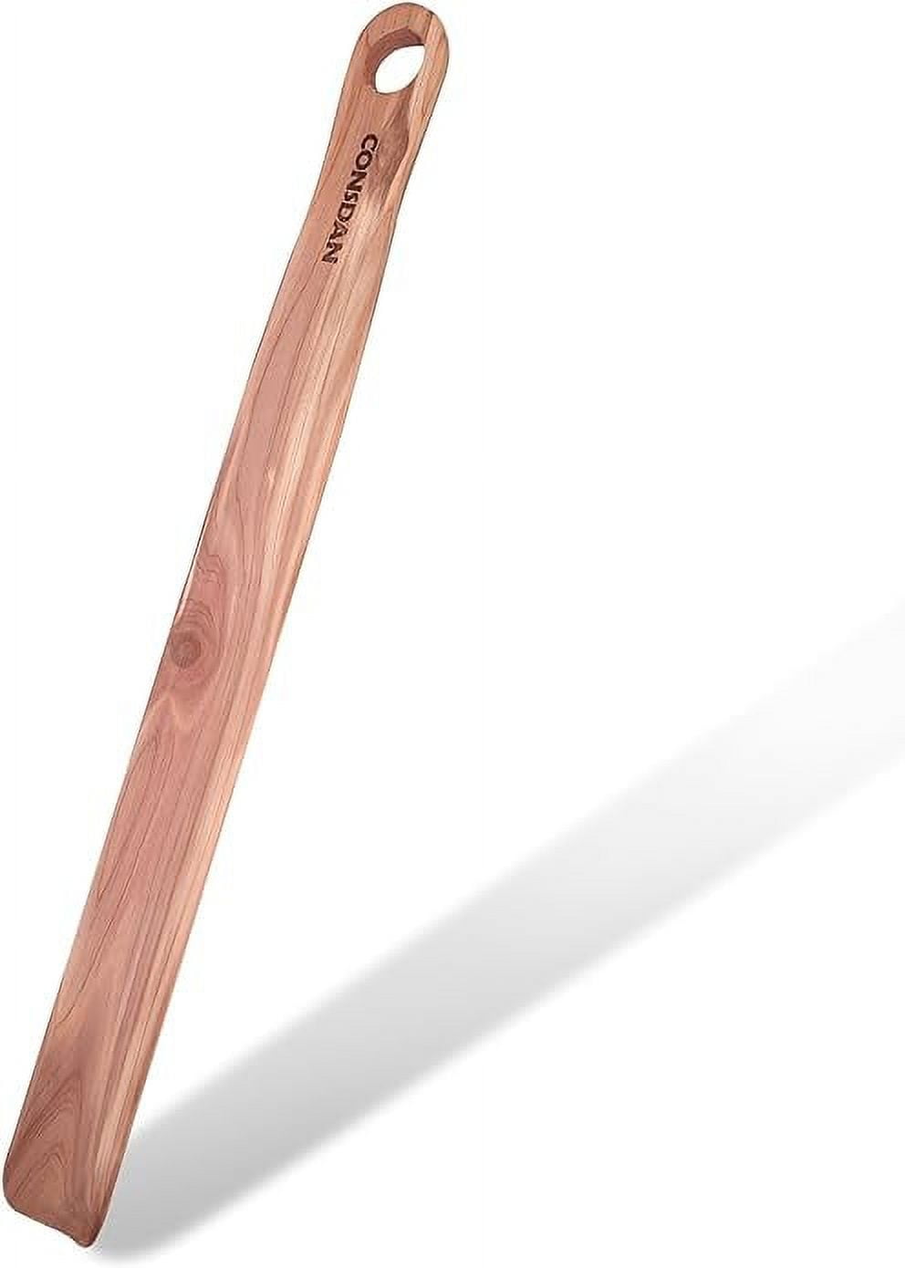 CONSDAN Shoe Horn USA Grown Solid Cedar Wood Shoe Horn, Shoe Horn for