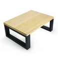 thumbnail image 1 of Consdan Portable Step Stool, Hardwood Metal Natural, 1 of 8