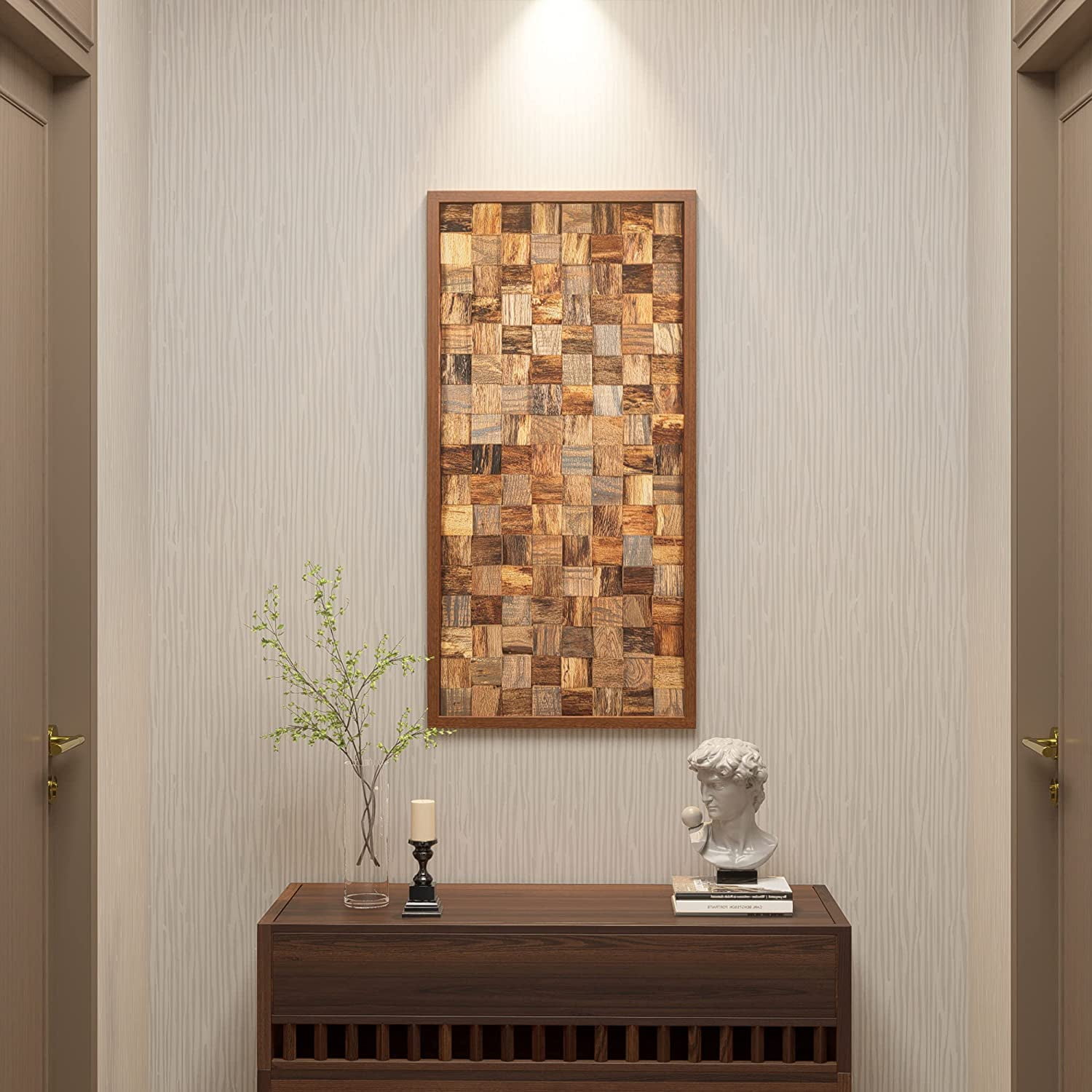 CONSDAN Wood Wall Decor | USA Grown Hardwood, Rustic Wooden Wall Art ...
