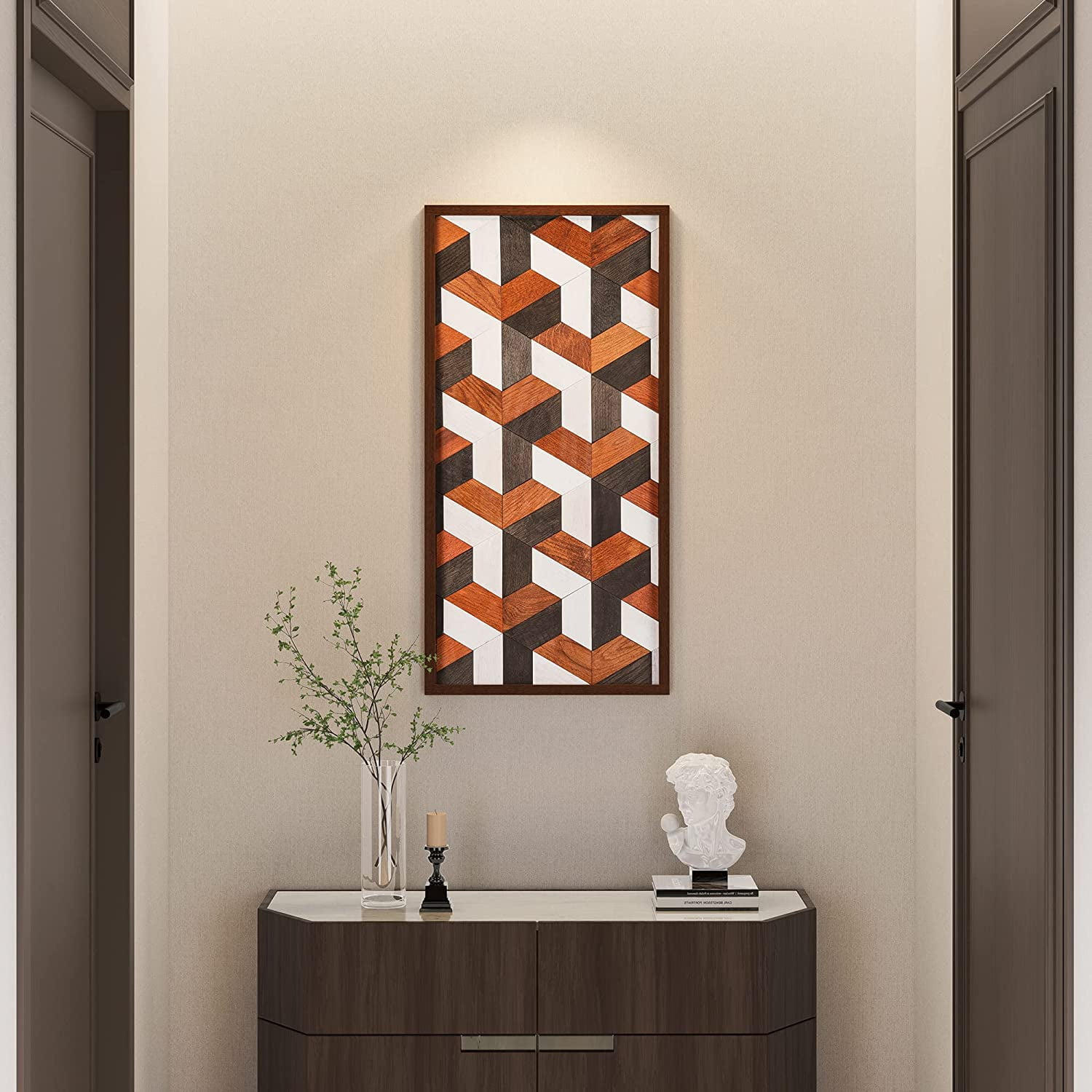 CONSDAN Wood Wall Decor | USA Grown Hardwood, Rustic Wooden Wall Art, Home Decorations for ...