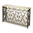 thumbnail image 1 of Butler Contessa Iron And Fossil Stone Console Table, 1 of 2
