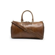 CONSOMNIO DB001 Luxury Leather Duffel Bag - Brown