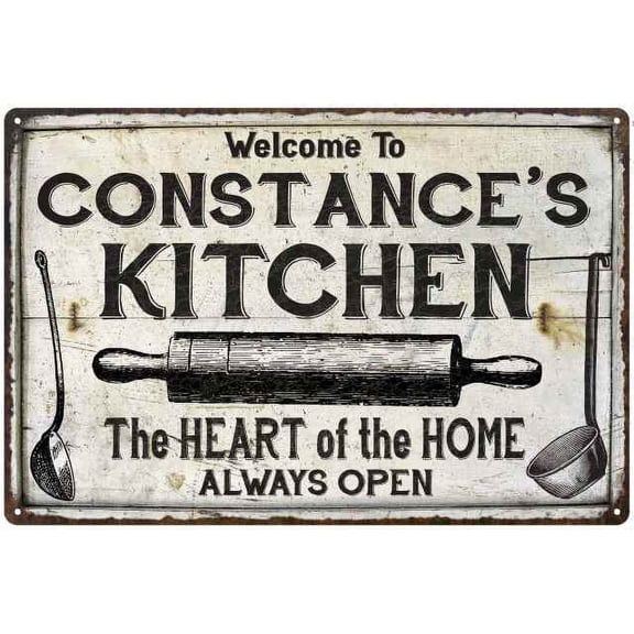 CONSTANCE'S Kitchen Farmhouse Sign 16 x 24 Matte Finish Metal 116240033235