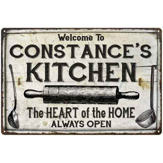 CONSTANCE'S Kitchen Farmhouse Sign 16 x 24 Matte Finish Metal 116240033235