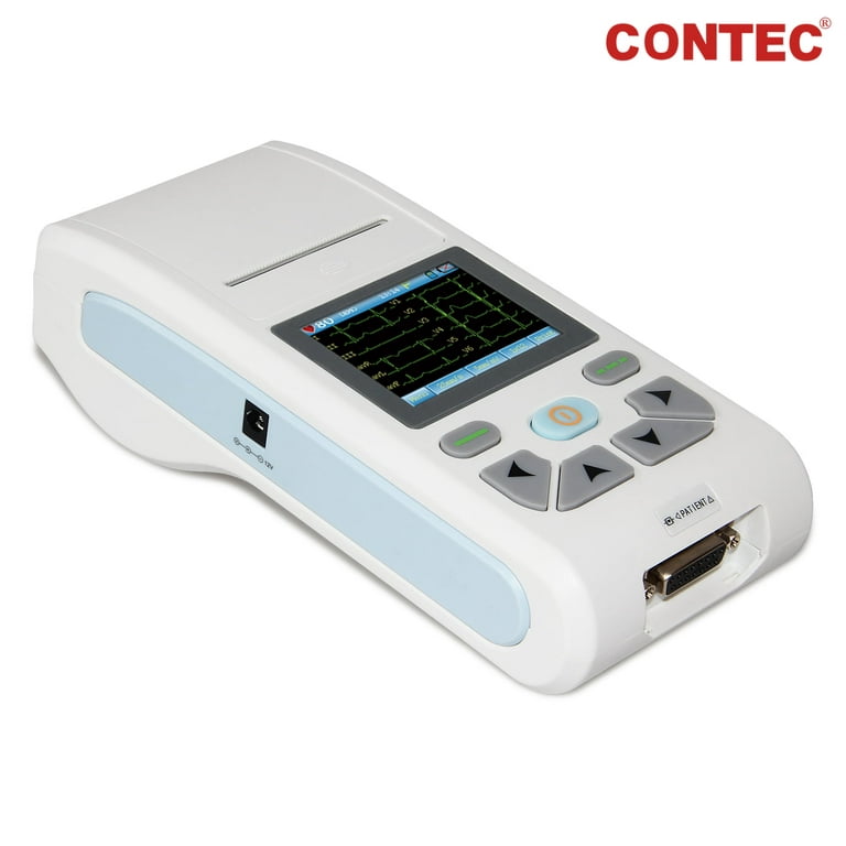 CONTEC Handheld Portable ECG Machine, ECG Monitor 12 lead 3/6/12 Channel  electrocardiograph Printer & Software