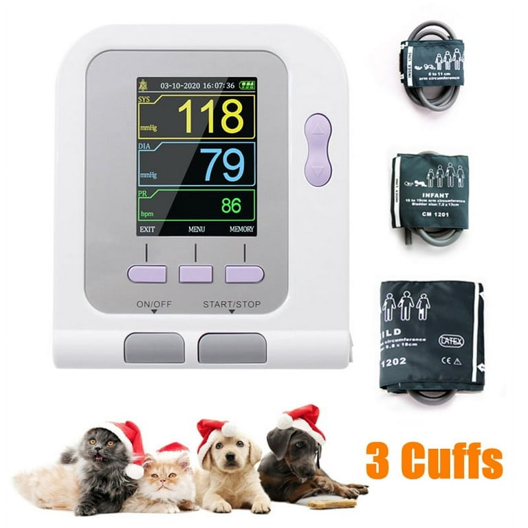 FDA Vet Veterinary OLED Digital Blood Pressure Monitor small Cuff,PC  software.US