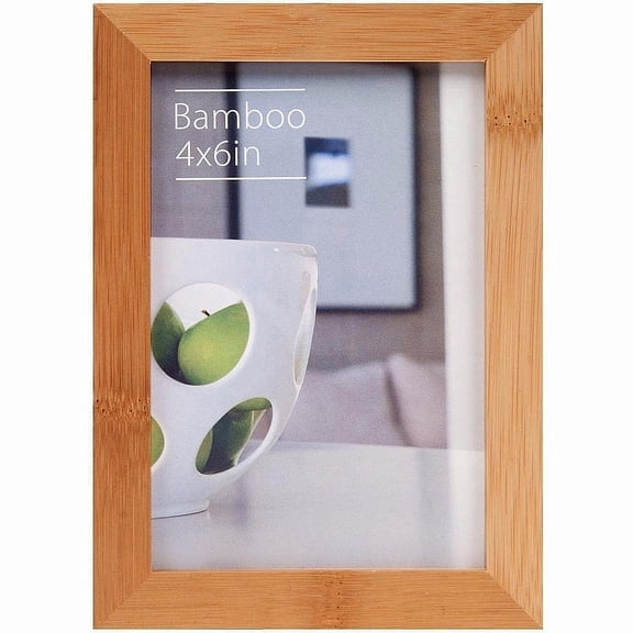 CONTEMPORARY Bamboo Natural-stain 4x6 frame by EcoCare - 4x6