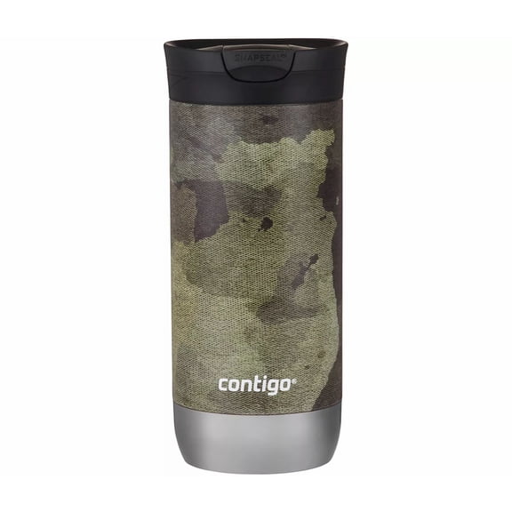 CONTIGO Couture SnapSeal Insulated Stainless Steel Travel Mug in Textured Camo 16 oz