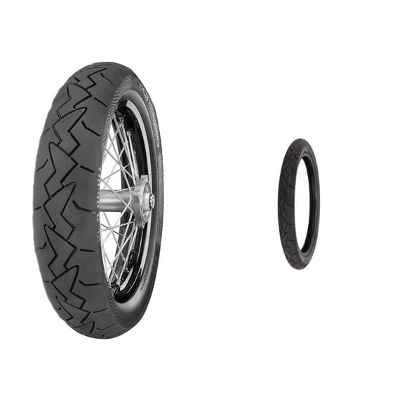 CONTINENTAL Classic Attack Front & Rear Tire Set, 100/90VR19 57V & 120/90VR18 65V