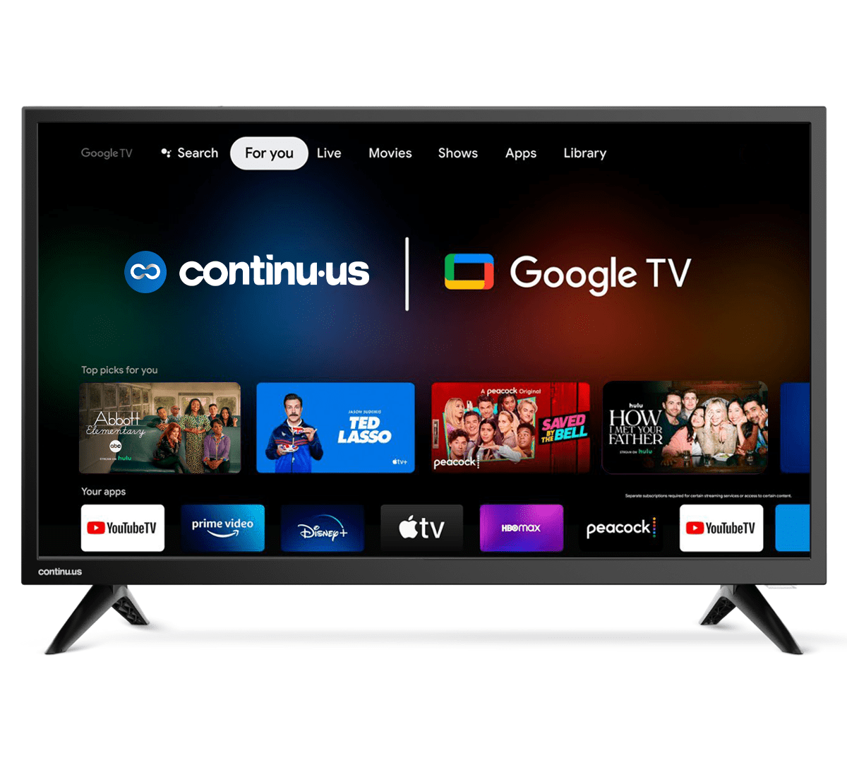 CONTINU.US 40 inch Smart 12 Volt TV 1080p Android Google 12V