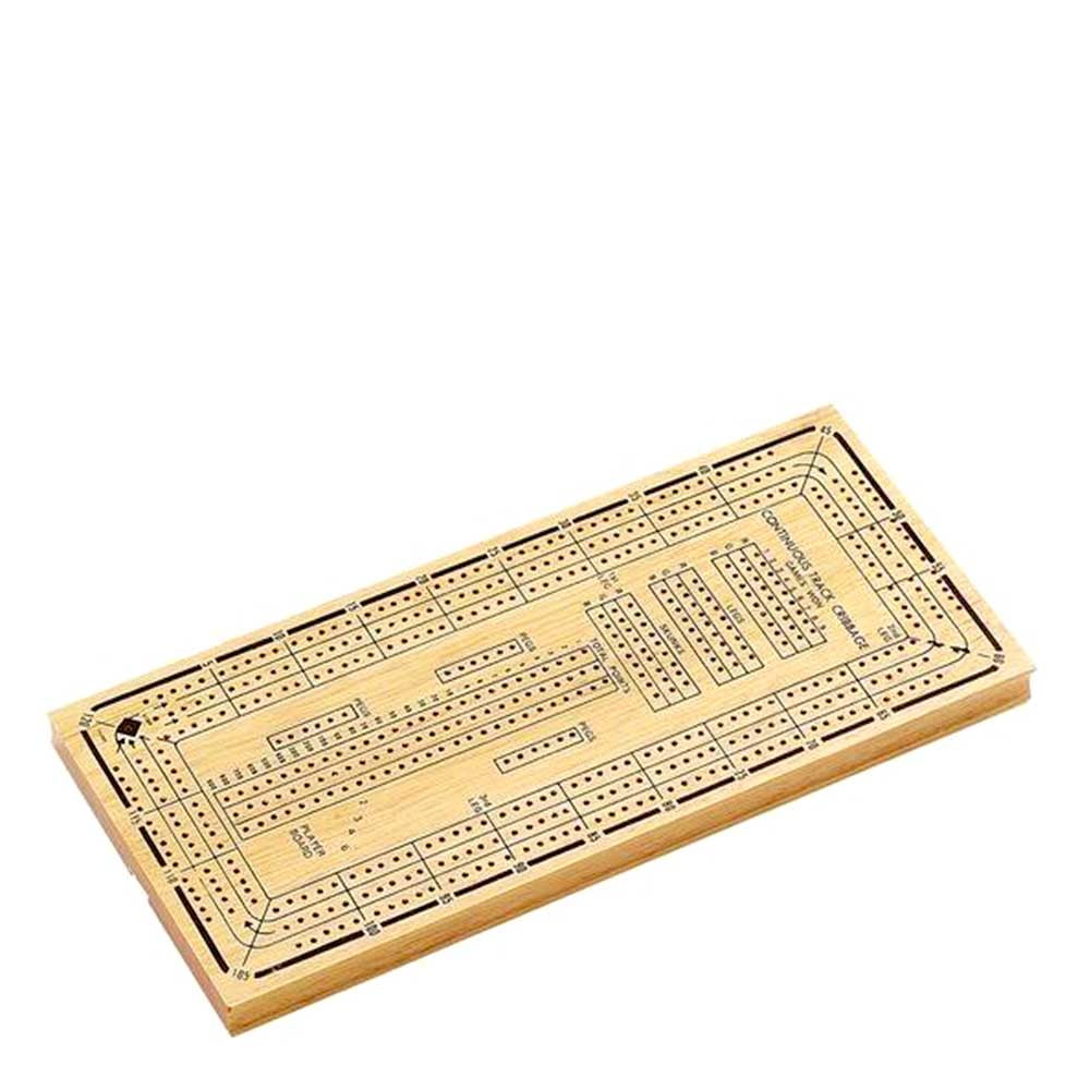CONTINUOUS CRIBBAGE 3 TRACK TRADITIONAL WOODEN ELEGANCE FOR ENDLESS FUN