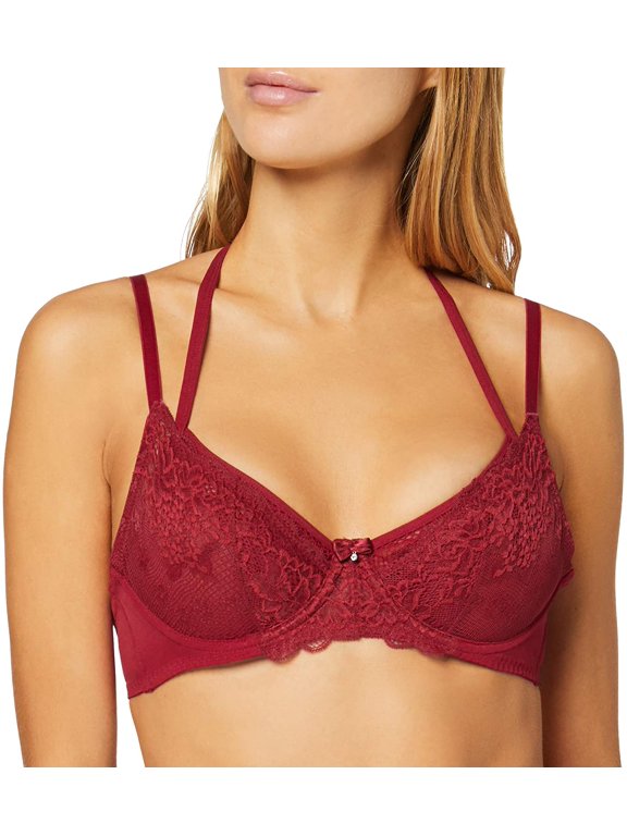 Red Suspense Double Strap Underwire Bra, US 36C, UK 36C, NWOT