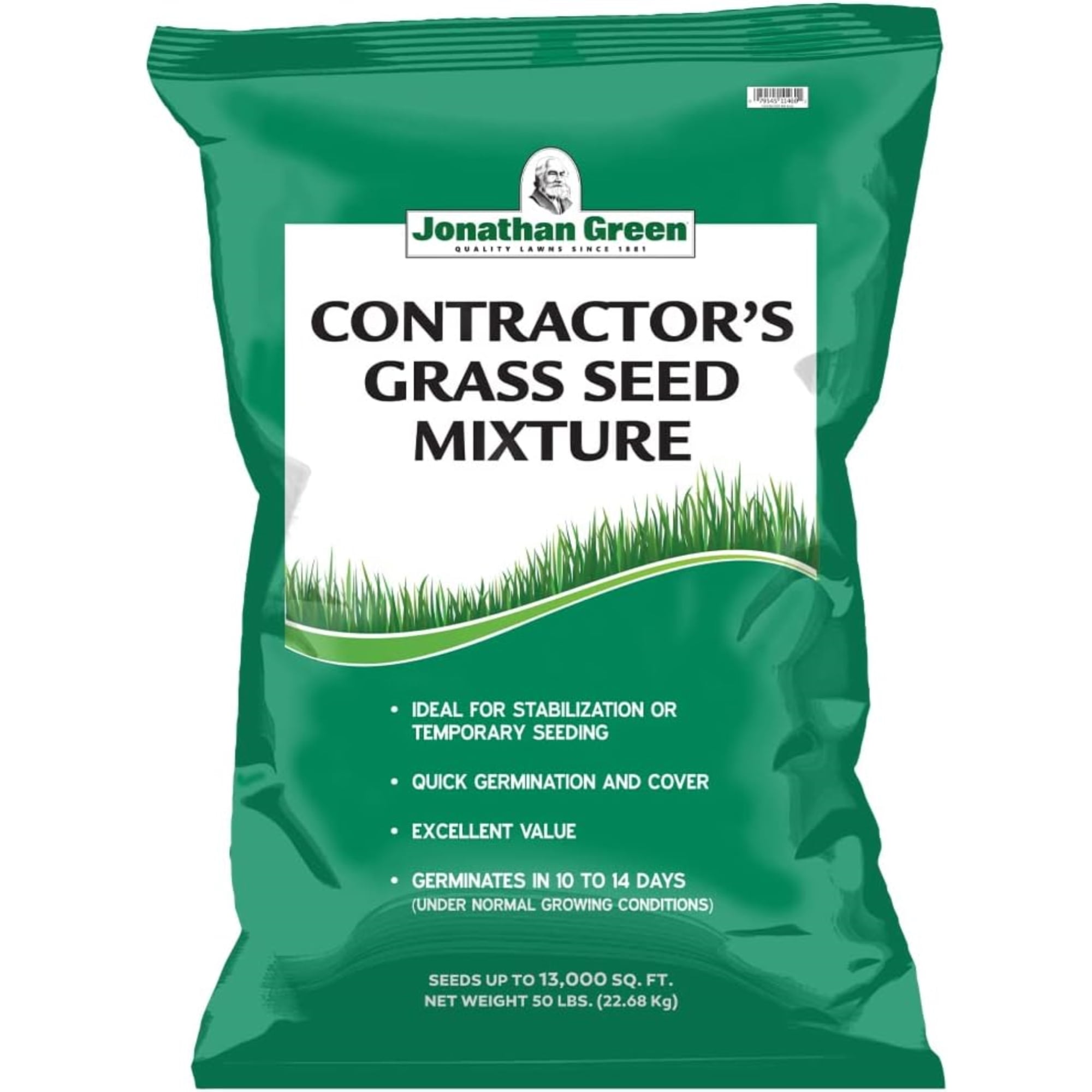 Jonathan Green 11460 Contractors Rye Grass Seed Mix, 50 lbs