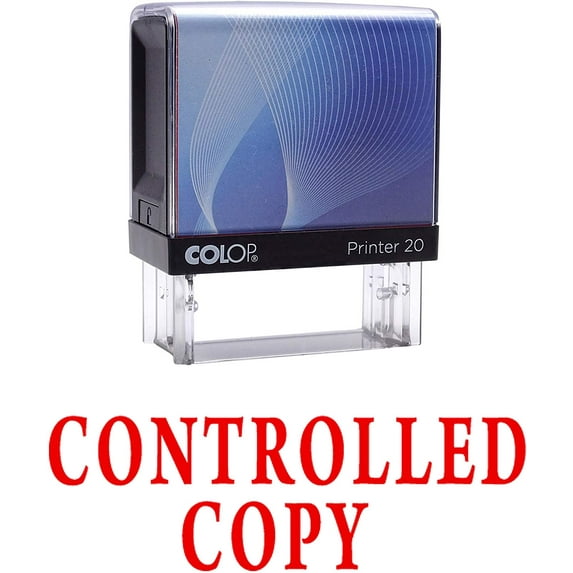 CONTROLLED COPY Self Inking Rubber Stamp Custom Colop Office Stationary P20 Mini Stamper