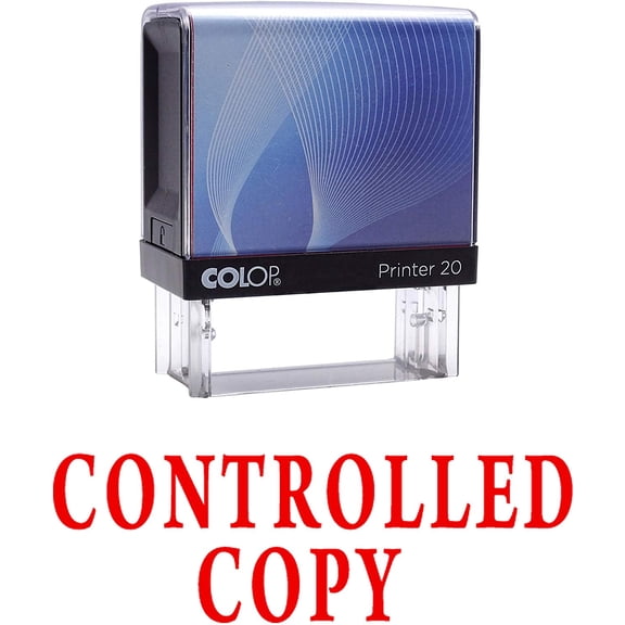 CONTROLLED COPY Self Inking Rubber Stamp Custom Colop Office Stationary P20 Mini Stamper