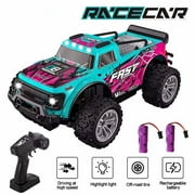 Remote Control Car,2.4 GHz RC Truck All Terrains Electric Toy Trucks with 2 Rechargeable Batteries