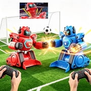 RC Battle Robots Set 2-Pack, Remote Control Fighting Toys with Ejecting Hit Reaction, Soccer Mode, Lights & Music, Gifts for Kids Ages 6-12