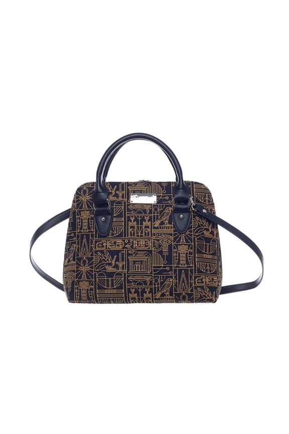 British Museum Egyptian Convertible Top Handle Purse Bag