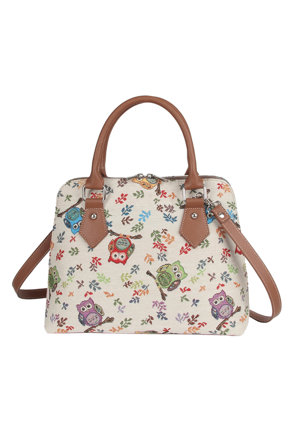 Owl Convertible Top Handle Purse Bag