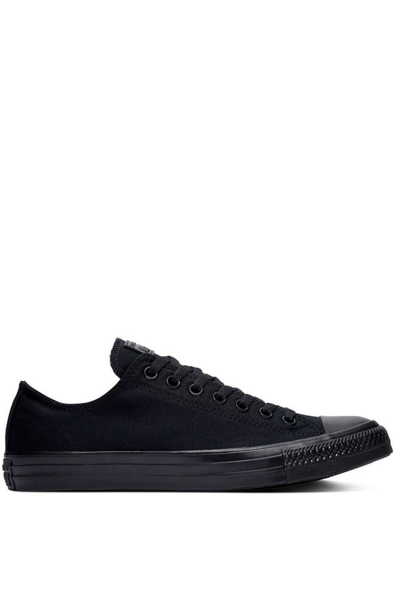 Unisex Chuck Taylor All Star Core Ox Sneaker, Monochrome Black, Men's 7, Women's 9 Medium