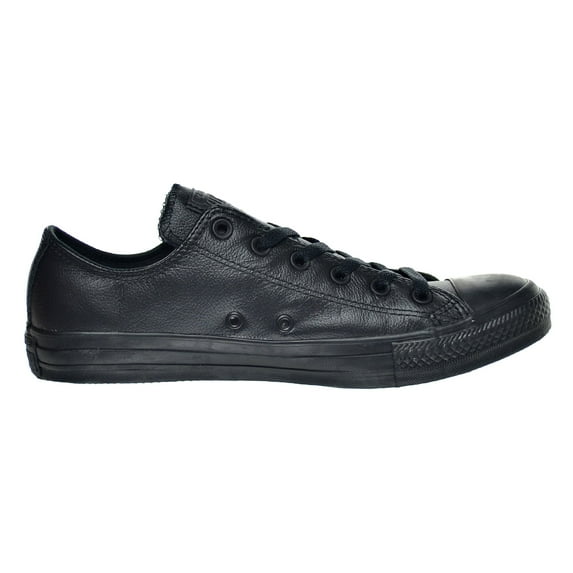 CONVERSE All Star Ox Fashion Sneaker Leather Shoe - Black Mono - Mens - 6.5