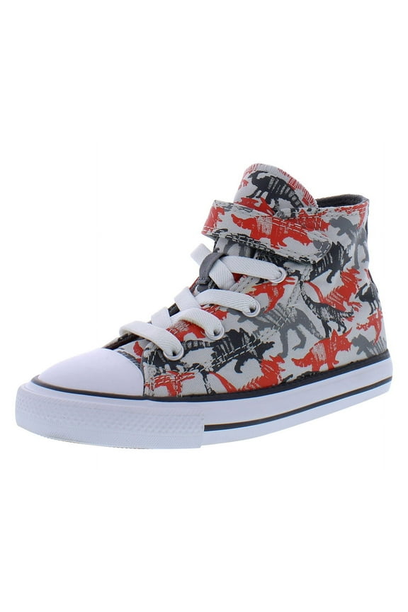 Chuck Taylor All Star 1V Hi Dino Unisex/Toddler shoe size Toddler 6  Casual 771597F Mouse/Mason/Poppy Glow