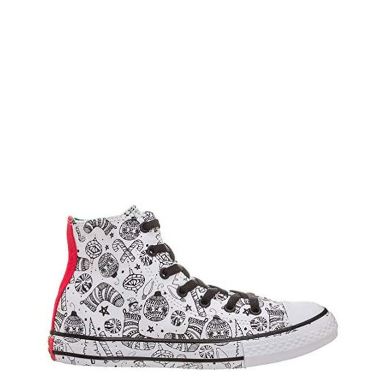 CONVERSE Chucky Taylor All star Hi Top Unisex/Child shoe size Kid 10.5 Casual 658083C White/Green/Siren Red CONVERSE Chucky Taylor All star Hi Top Unisex/Child shoe size Kid 10.5 Casual 658083C White/Green/Siren Red