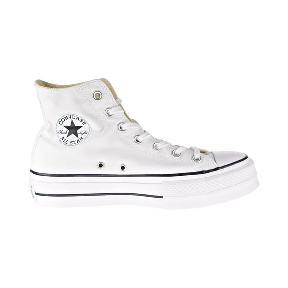 Converse Women's Chuck Taylor All Star Lift High Top Sneakers, White/Black/White, 6.5 Medium US