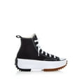 thumbnail image 1 of CONVERSE Womens Black Logo 1-1/2" Platform Cushioned Treaded Run Star Hike Round Toe Wedge Lace-Up Leather Athletic Sneakers 9, 1 of 3