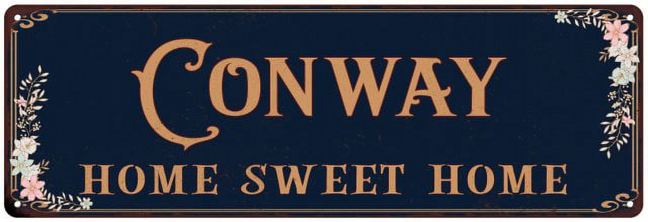 CONWAY Home Sweet Home Victorian Look 8x24 Metal Sign 108240046546 ...