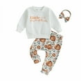 CONYUMN Clothes for Girls 810 Girls' Letter Printed Small Pumpkin Long