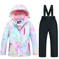 thumbnail image 1 of CONYUMN Clothes for Girls 9-10 Boys Girls Ski Jacket Snow Jacket Pants Suits Windproof Winter Coats Clothes for Girls 7-8 Girl Outfits Size 7-8 Girl Outfits (C,10), 1 of 5