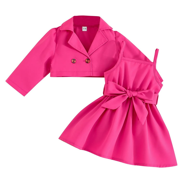 Solid Colour Suit Hot Pink
