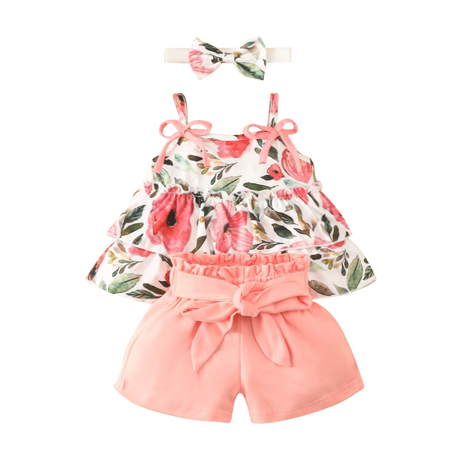 CONYUMN Toddler Girls Sleeveless Ruffles Sunflower Prints T Shirt Tops