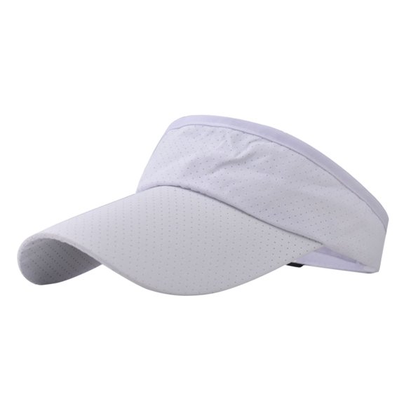 CONYUMN Women Visor Adult Casual Fashion Solid Adjustable Outdoor Sunshade Breathable Visors Hat Visor Hats Sun Visor Hats (White,One Size)