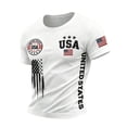 thumbnail image 1 of CONZONE 4Th Of July Mens T-Shirts Short Sleeve Independence Day T Shirts for Men Crew Neck Patriotic Usa Flag Graphic Casual Summer Tee Tops, 1 of 3
