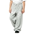 thumbnail image 1 of CONZONE Big Boys Baggy Sweatpants Y2K Graphic Joggers for Boys Drawstring Fall Winter Athletic Trousers with Pockets, 1 of 5