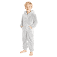 thumbnail image 1 of CONZONE Big Boys Hooded Jumpsuit Long Sleeve Romper for Kids Fall Winter Bodysuits for Boys, 1 of 8