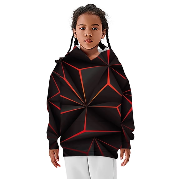 CONZONE Big Boys Hoodies Graphic Hooded Sweatshirts Fall Winter Pullover Boys Clothes