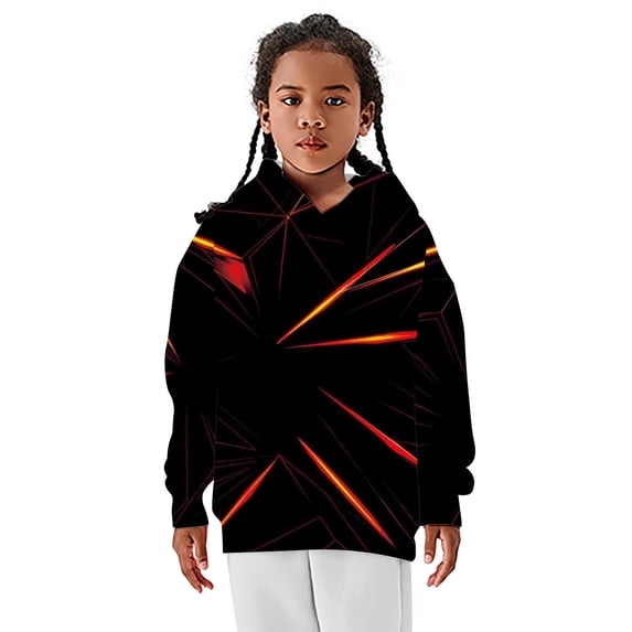 CONZONE Big Boys Hoodies Graphic Hooded Sweatshirts Fall Winter Pullover Boys Clothes