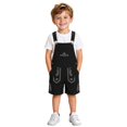 thumbnail image 1 of CONZONE Big Boys Overalls Adjustable Straps Graphic Jumpsuit for Kids Casual Romper for Boys, 1 of 4