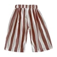 thumbnail image 1 of CONZONE Boys Baggy Capri Pants Wide Leg Casual Striped Pants for Child Elastic Waist Soft Homewear Pants with Pockets, 1 of 3