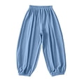 thumbnail image 1 of CONZONE Boys Baggy Pants Wide Leg Casual Pants for Child Elastic Waist Lightweight Fall Winter Athletic Jogger Pants with Pockets, 1 of 7