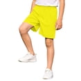 thumbnail image 1 of CONZONE Boys Workout Shorts Baggy Fitness Running Shorts for Kids Elastic Waist Solid Color Football Shorts With Pocket, 1 of 7